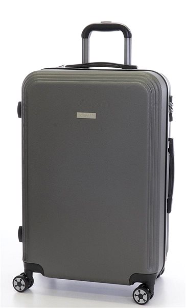 Cestovný kufor T-class 1361, veľ. L, ABS, TSA zámok, (sivý), 65 × 42 × 27 cm Screen