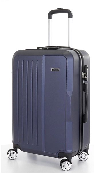 Cestovný kufor T-class® Cestovný kufor VT1701, modrý, L ...
