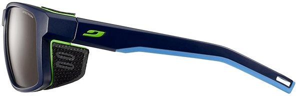 Cycling Glasses Julbo Shield Sp4 Dark Blue/Blue/Green Lateral view