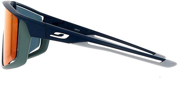 Cyklistické okuliare Julbo Fury SP3 CF dark blue/green grey Bočný pohľad