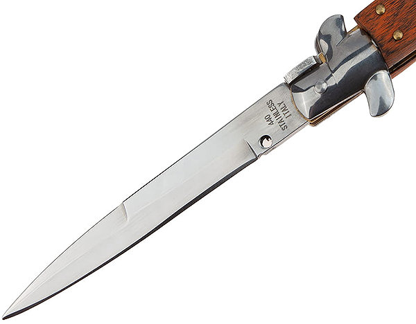 Pocket knife Foxter Italy Classic spring knife with brass elements 24,5 cm .