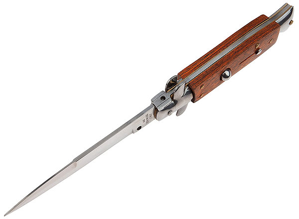 Pocket knife Foxter Italy Classic spring knife with brass elements 24,5 cm .