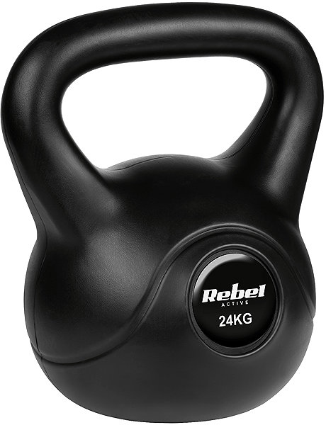 Kettlebell Rebel RBA-2322 Active 24kg, black.