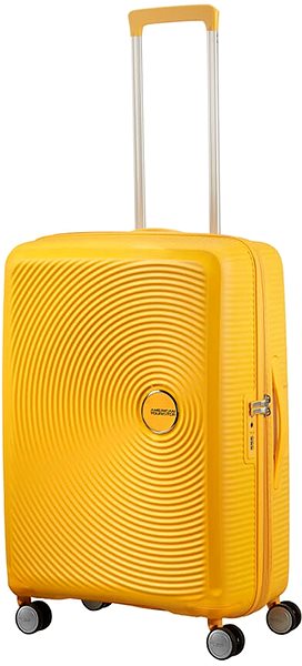 Bőrönd American Tourister Soundbox Spinner 67 EXP Golden Yellow Képernyő