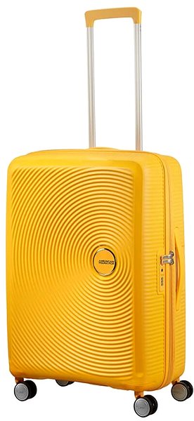 Bőrönd American Tourister Soundbox Spinner 77 EXP Golden Yellow Képernyő