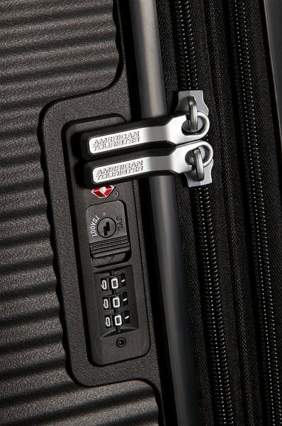 Bőrönd American Tourister Soundbox Spinner 55 EXP Bass Black Jellemzők/technológia