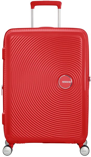 Bőrönd American Tourister Soundbox Spinner 67 EXP Coral Red Képernyő