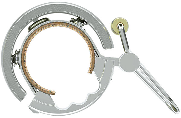 KNOG Oi Luxe Small Silver bicycle bell.