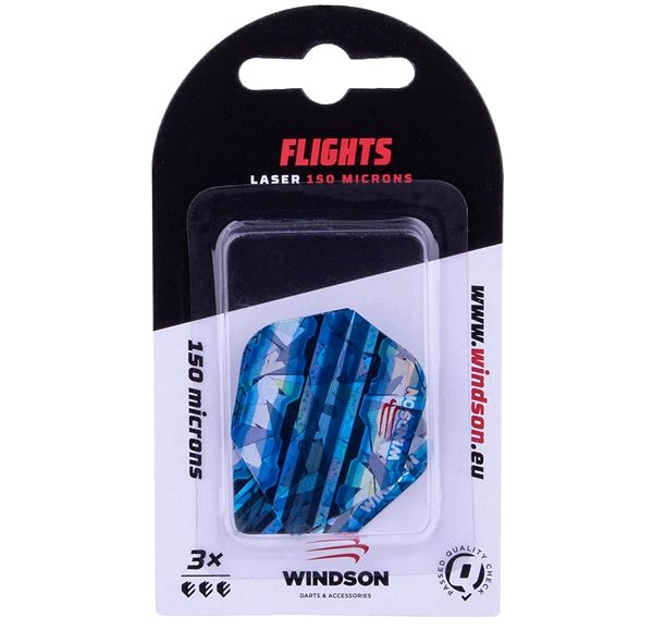 Letky na šípky Windson – Letky plastové Laser – Flux (3 ks), 150 mikrónov ...