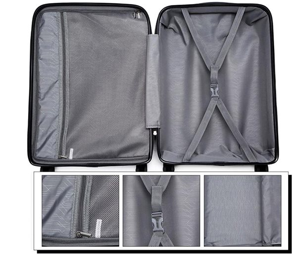 Travel case Kono Travel case 2091 grey M 65cm .