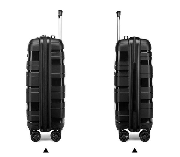 Kono suitcase set Set of 4 suitcases 2094 Black S M L .