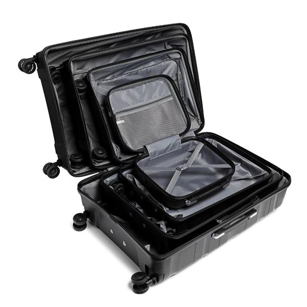 Kono suitcase set Set of 4 suitcases 2094 Black S M L .