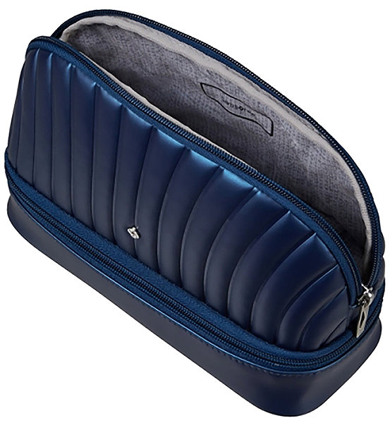 Cosmetic bag Samsonite C-lite toilet kit toilet pouch midnight blue .