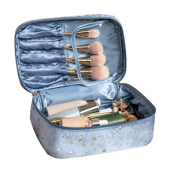 Cosmetic bag Livefy Cosmetic bag Stars 2 in 1, blue .