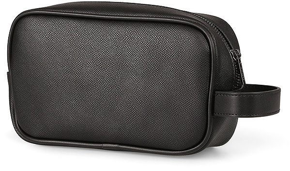 Cosmetic bag BERTOO Nicola black plain-grey .