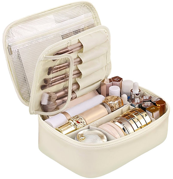 Cosmetic bag Kufryplus TB11702 beige .