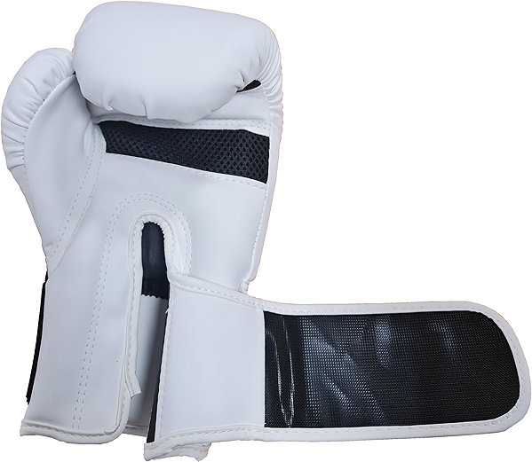 Boxing gloves KUBIsport Boxing training gloves 8oz, white .