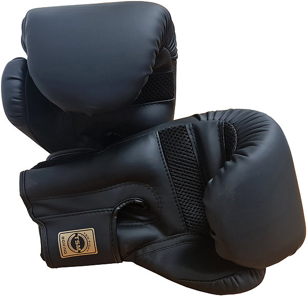 Boxing gloves KUBIsport Boxing training gloves 16oz, black .