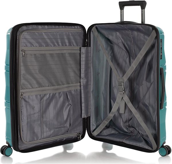 Travel suitcase Heys Milos M Teal .