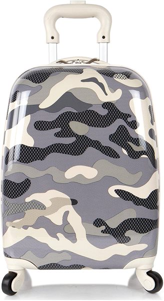 Heys Kids 4w Grey Camo suitcase .