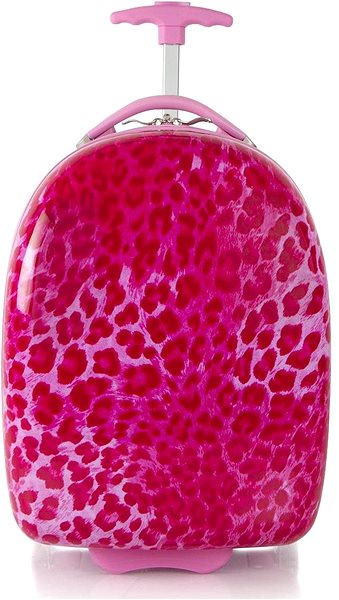 Heys Kids Pink Leopard suitcase.