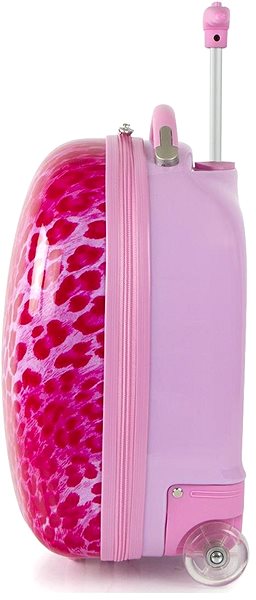 Heys Kids Pink Leopard suitcase.