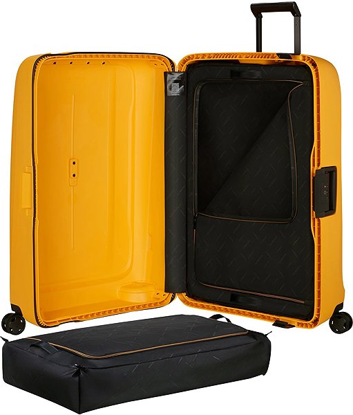 Travel suitcase Samsonite ESSENS 81 cm Suitcase Spinner yellow Radiant yellow 140 l .