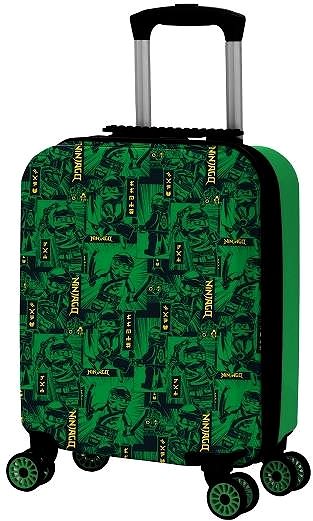 Travel case LEGO PLAY DATE 46 cm, XS - LEGO Ninjago Green Front side - 3D