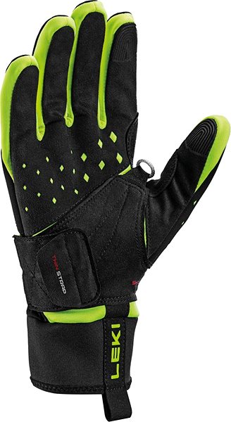 Síkesztyű Leki HRC Race Shark black-neon yellow ...
