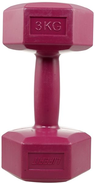 Lifefit Vinyl Dumbbell 1 x 3 kg.