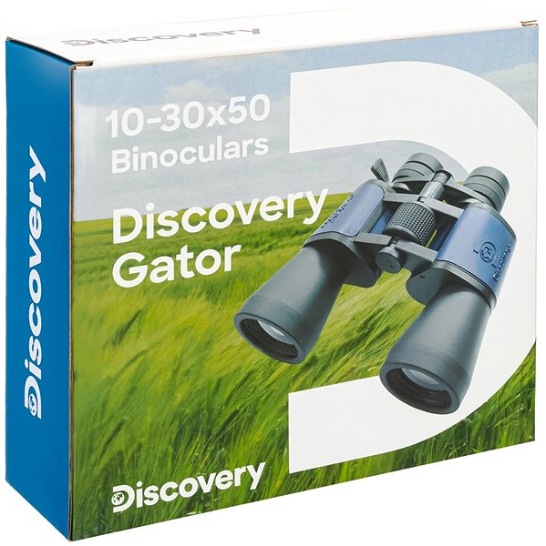 Távcső Levenhuk Discovery Gator 10 - 30 × 50 Binoculars Csomagolás/doboz