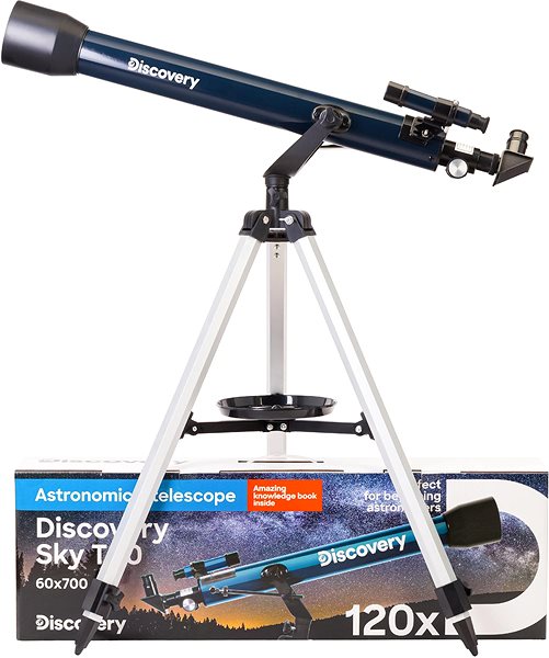 Teleskop Discovery hvezdársky ďalekohľad Sky T60 s knižkou ...
