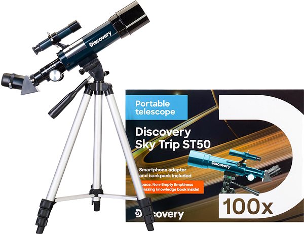 Teleskop Discovery hvezdársky ďalekohľad Sky Trip ST50 s knižkou ...