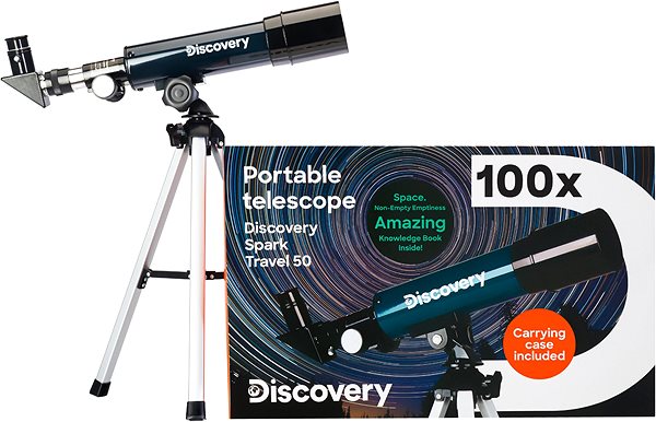 Teleskop Discovery hvezdársky ďalekohľad Spark Travel 50 s knižkou ...