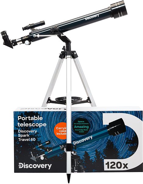 Teleskop Discovery hvezdársky ďalekohľad Spark Travel 60 s knižkou ...