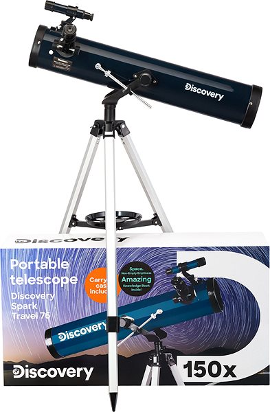 Teleskop Discovery hvezdársky ďalekohľad Spark Travel 76 s knižkou ...