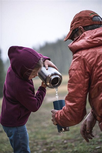 Thermos Klean Kanteen TKWide thermos w/Loop Cap, brushed stainless, 1900 ml Lifestyle