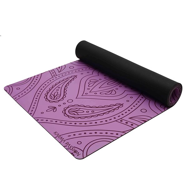 Yoga Mat Yoga Mat Hamsa Lilac 5mm Lateral view