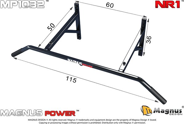 Hrazda MAGNUS Hrazda na zeď MAGNUS POWER MP1032 ...