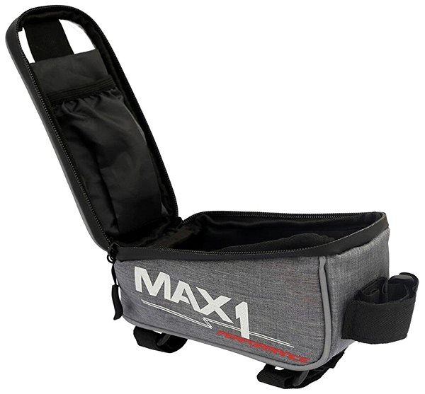 Taška na bicykel MAX1 Mobile One - brašna na rám, sivá ...