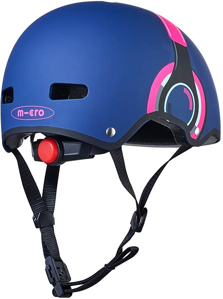 Prilba na bicykel Micro helma LED Headphone pink M ...