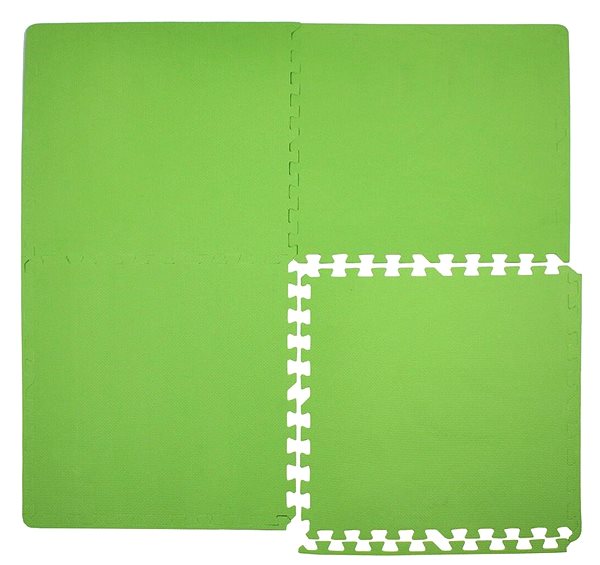 Podložka na cvičenie Colored Puzzle fitness podložka zelená 4 ks ...