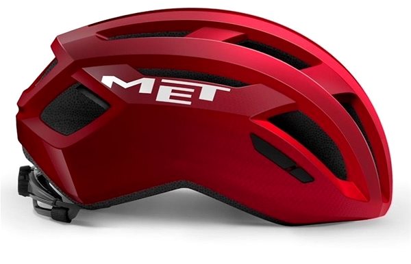 Prilba na bicykel MET VINCI MIPS červená metalická lesklá S Bočný pohľad