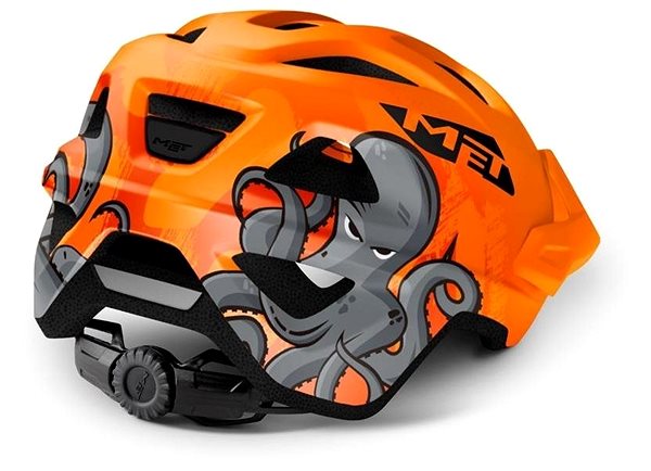Prilba na bicykel MET prilba ELDAR octopus/oranžová matná Bočný pohľad