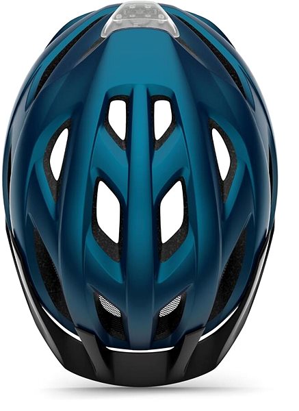 Prilba na bicykel MET CROSSOVER modrá metalická matná S / M ...