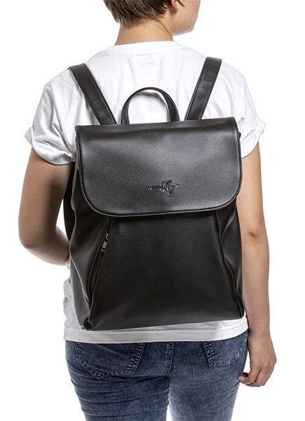 Mestský batoh Meatfly TRIUMPH 2 Backpack, Black Lifestyle