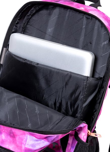 School Backpack Meatfly Basejumper 6 Backpack, Universe Pink, Black ...