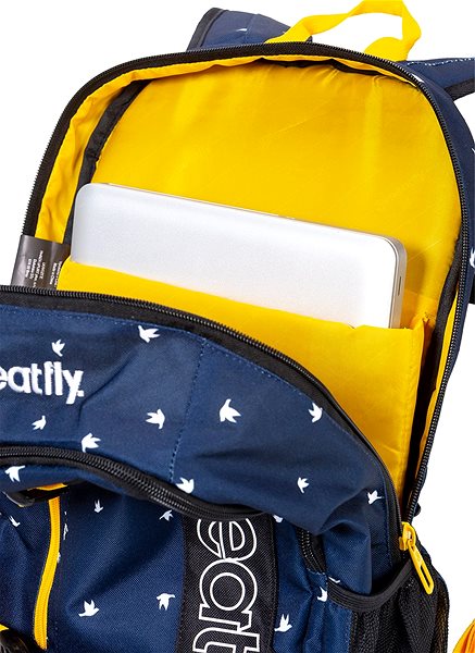 School Backpack Meatfly Basejumper 6 Backpack, Birds Dark Navy ...
