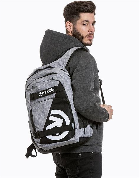 Městský batoh Meatfly EXILE Backpack, Grey Heather Lifestyle