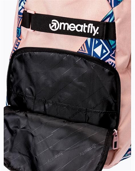 Mestský batoh Meatfly EXILE Backpack, Powder Pink/Dancing Mint Vlastnosti/technológia